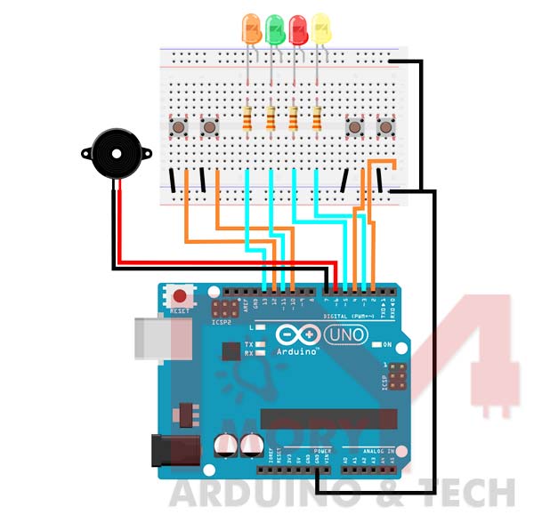 Arduino LED Game - Projects - Mory Arduino